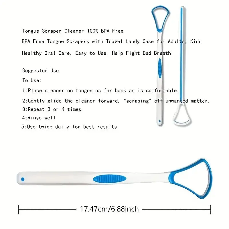 10-Pack: 100% BPA Free Tongue Scrapers