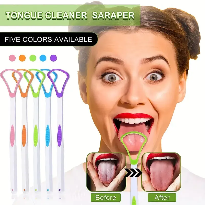 10-Pack: 100% BPA Free Tongue Scrapers