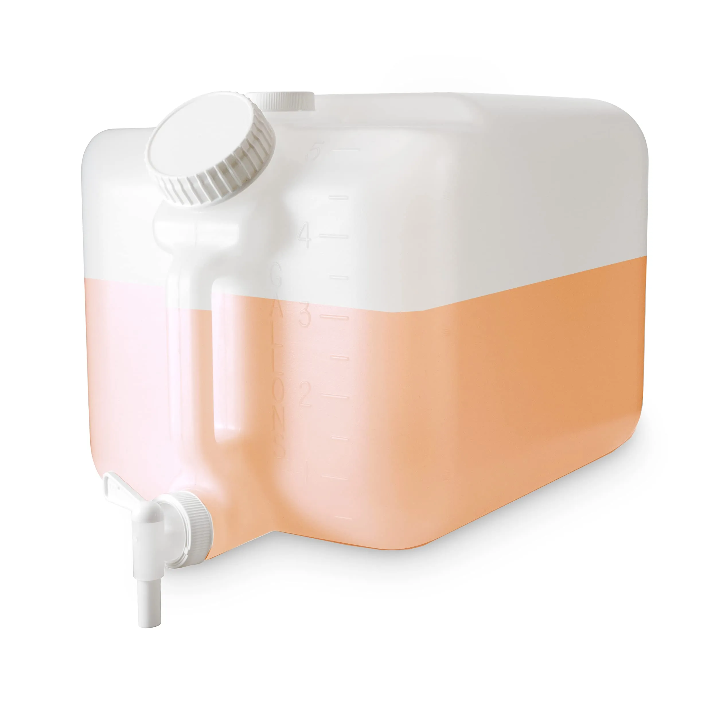 5 Gallon Durable Plastic Dispensing Container with Spout and Handle for Easy Use