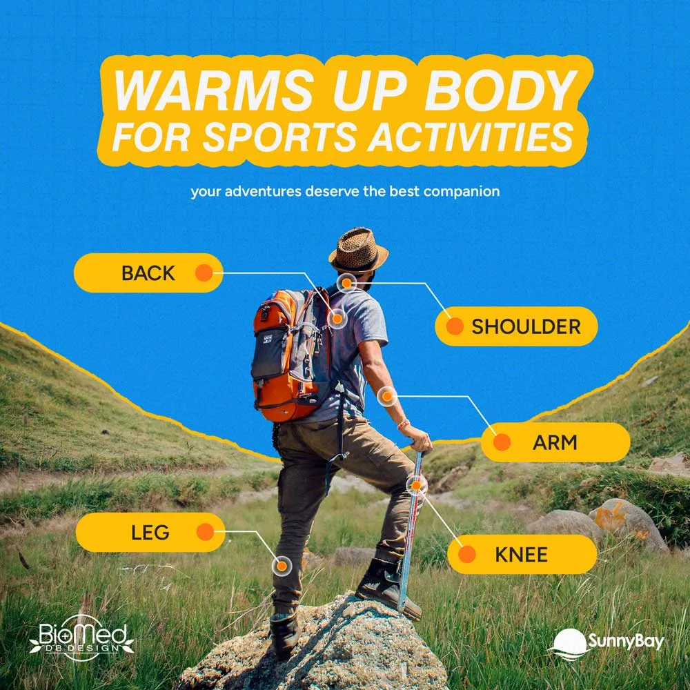 Adhesive Body Heat Patch for Cold Weather and Sports 40-Pack