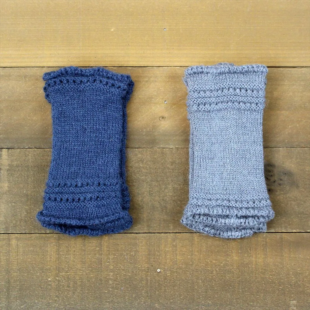 Alpaca Wrist Warmers Eyelet