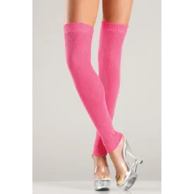 BeWicked Thigh High Hot Pink Leg Warmers