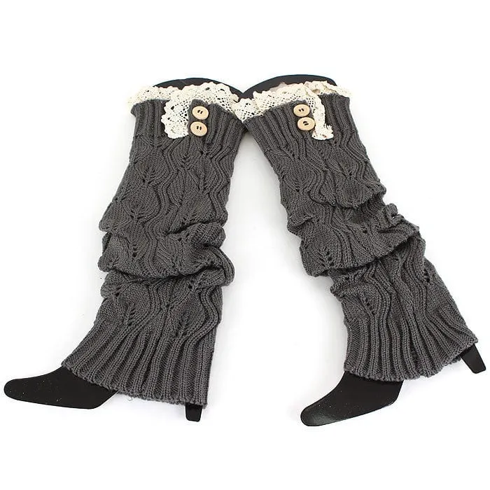 BT264X105G4 Fashion Crochet Long Boot Cuffs/Leg Warmers