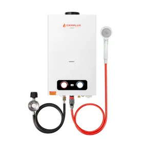 Camplux Outdoor Tankless Propane Water Heater - 2.64 GPM