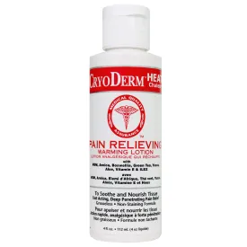 CryoDerm HEAT Warming Lotion 4oz