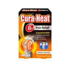 Cura-Heat Arthritis Pain for Knee 4 pads