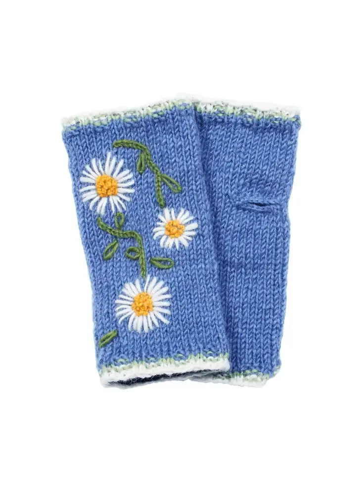 Daisy Chain Handwarmers Jacaranda