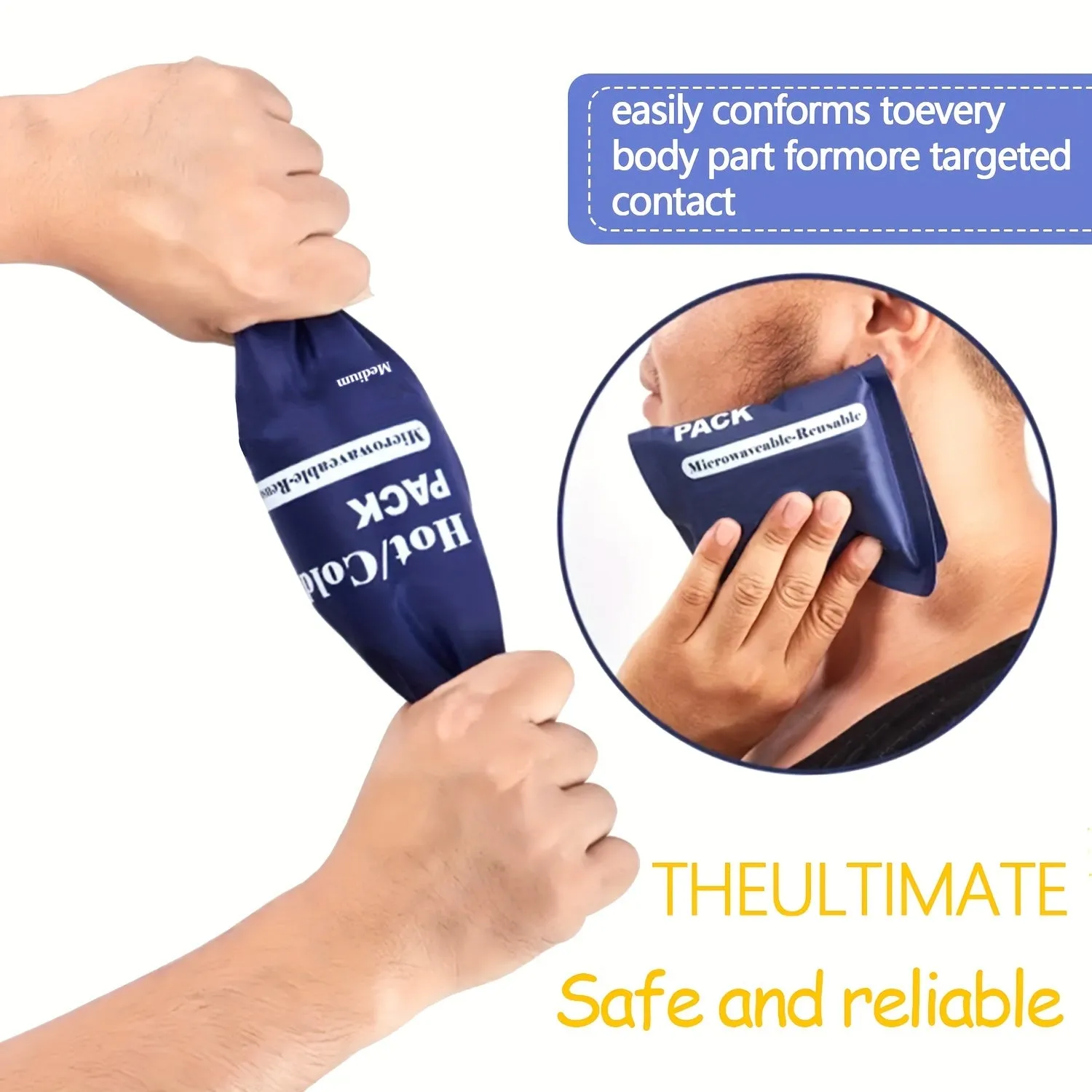 FDACertified Reusable Gel Packs Relief for Pain  Injuries