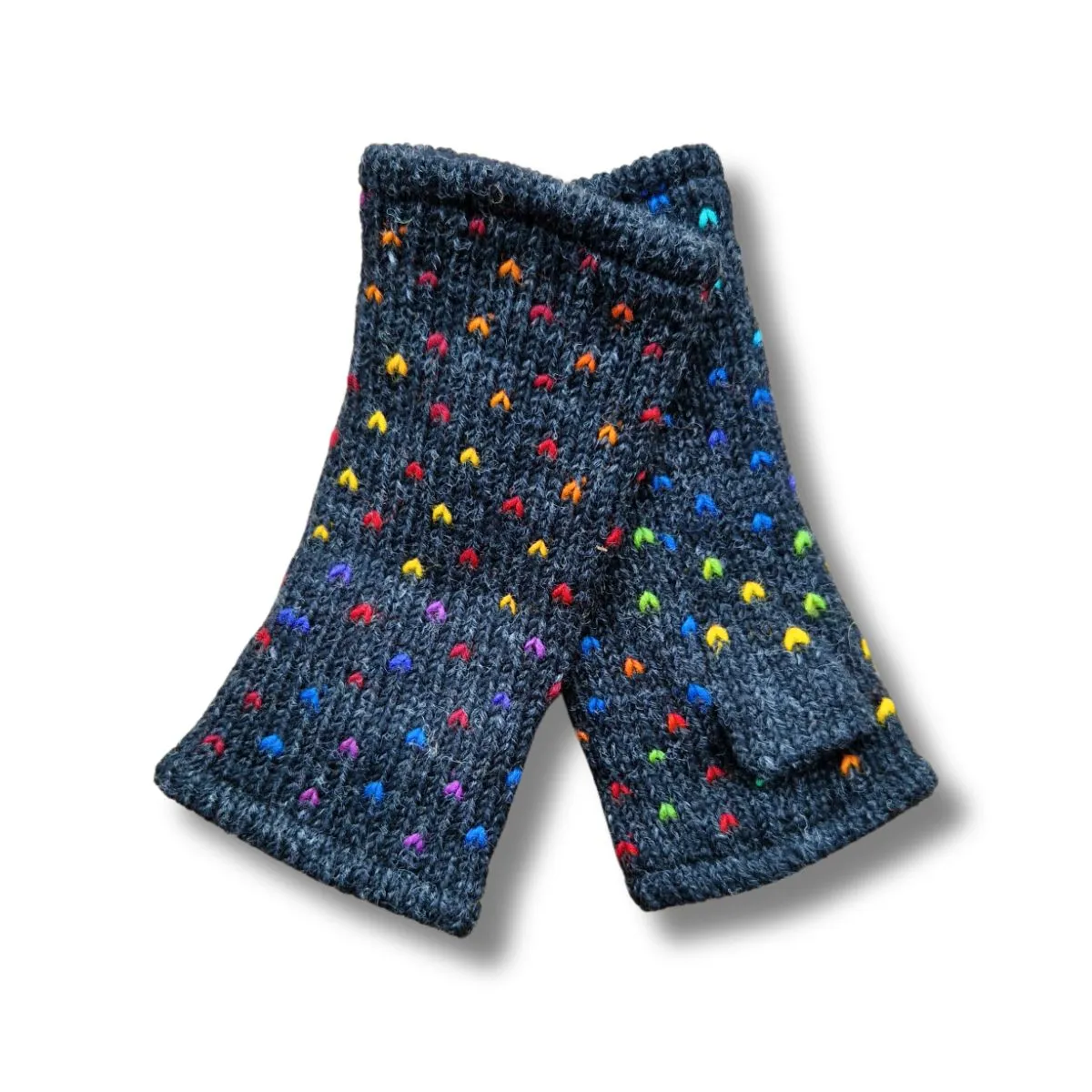 firework wool wrist warmers