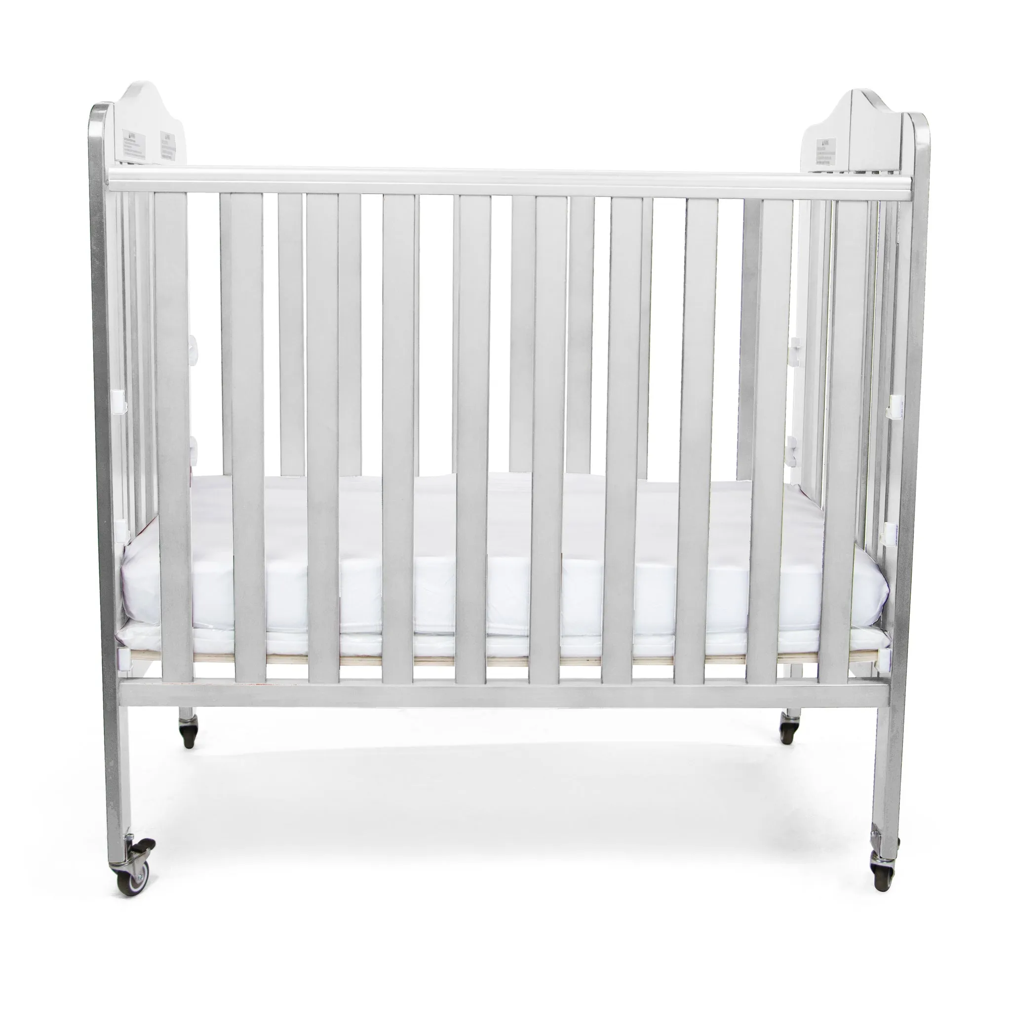 First Essentials Amber Curved Top Mini Portable Folding Crib