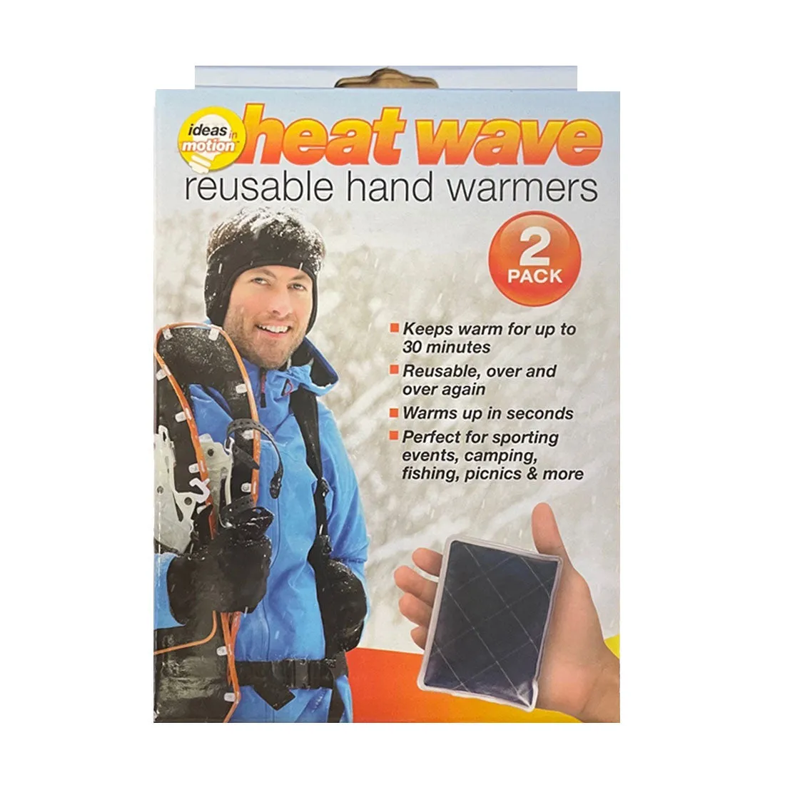 Heat Wave Reusable Hand Warmers - 2 Pack