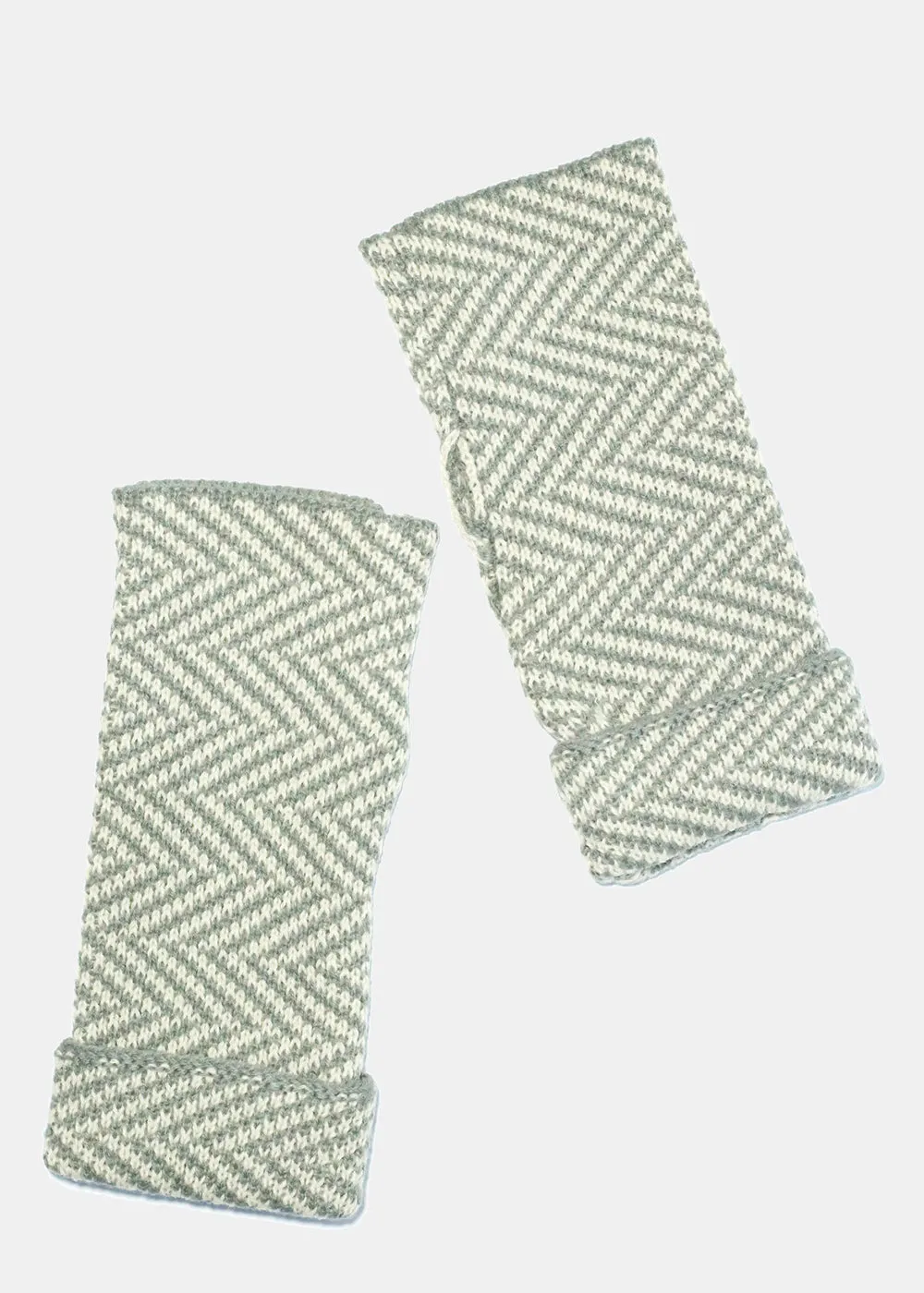 Ivory Chevron Arm Warmer