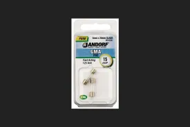 Jandorf GMA 15 amps Fast Acting Fuse 2 pk