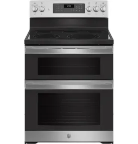 JBS86SPSS GE® 30" Free-Standing Electric Double Oven Convection Range