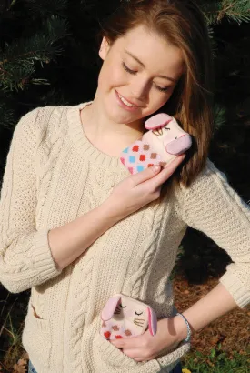 Knitted Hand Warmers Rabbit