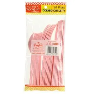 Light Pink Heavyweight Cutlery Combo 24 Count (Case Qty: 576)