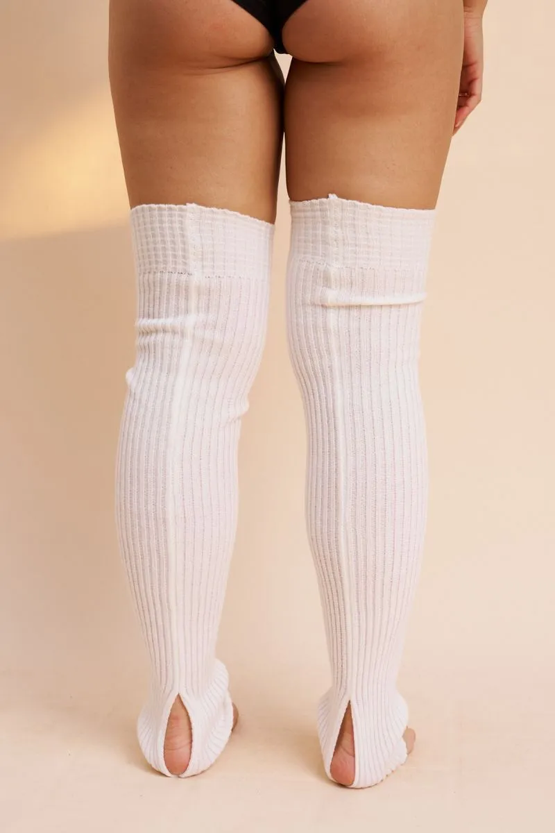 Lunalae Leg Warmers - White