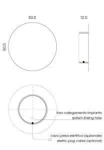 Mg12 Geometrici Round Towel Warmer - 20"W x 20"H