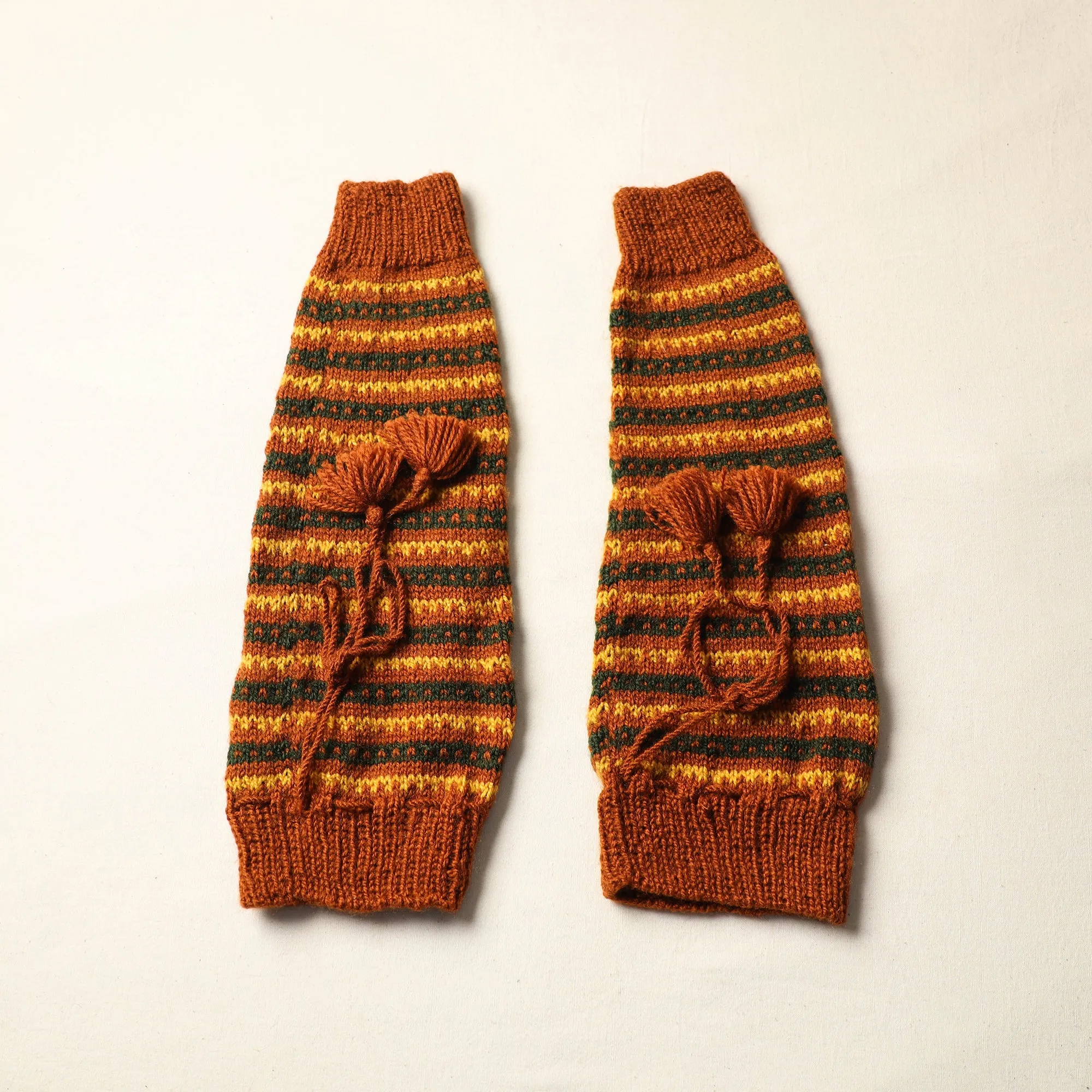 Multicolor - Kumaun Hand Knitted Woolen Leg Warmer 72