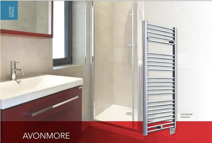 Myson Classic Comfort Avonmore Straight EECOS125 Hardwired Towel Warmer - 21"w x 54"h