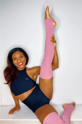 Pole Junkie Thigh High Legwarmers - Dusty Pink