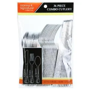 Polished Silver Cutlery Combo 36 Count (Case Qty: 864)