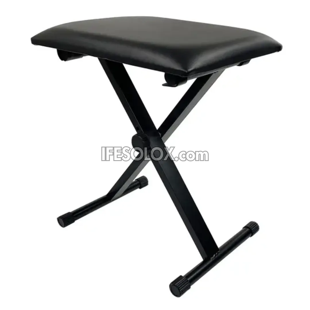 Professional A1X Portable Piano/ Keyboard Bench with Padded Top and Adjustable X-Design - Brand New