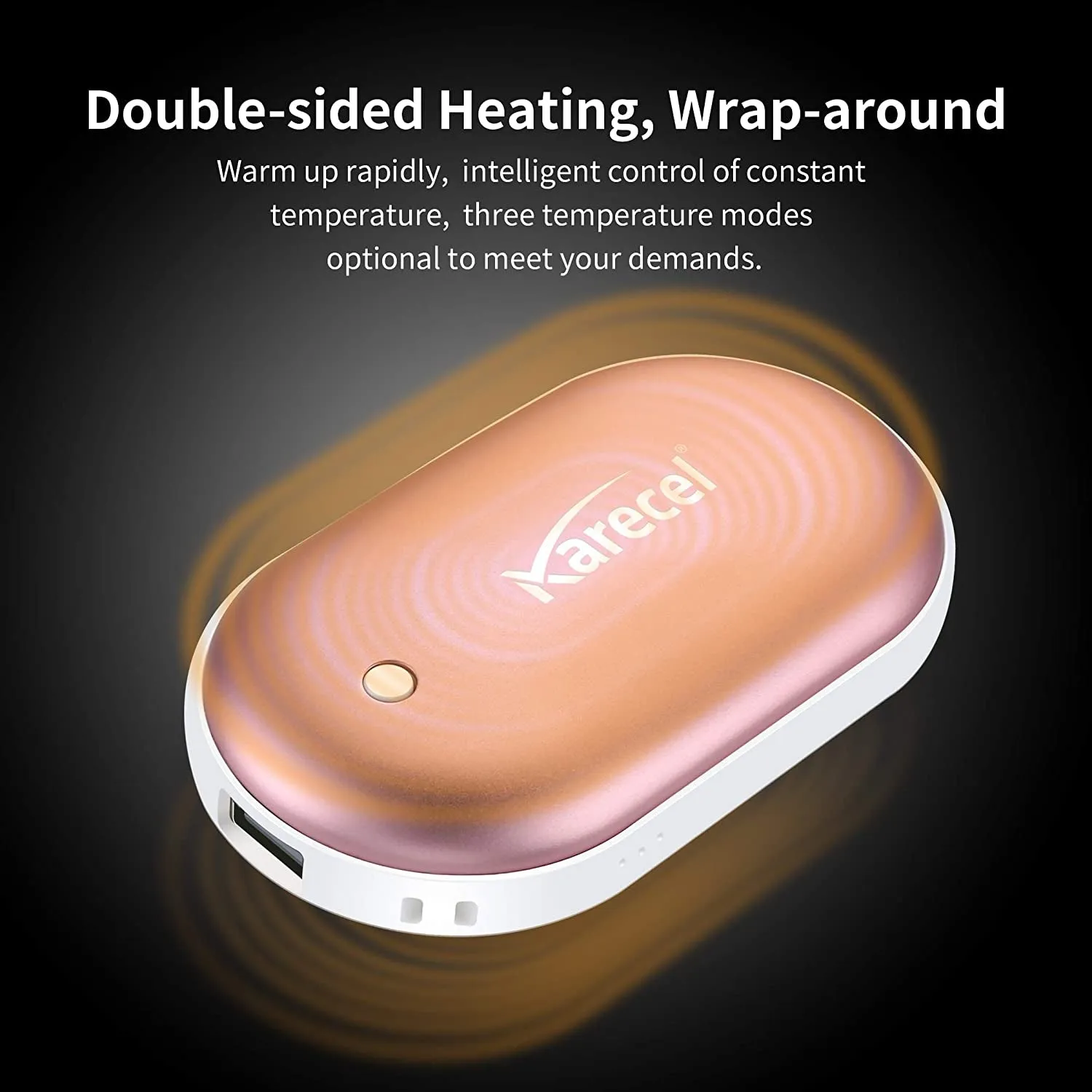 Rechargeable Hand Warmers, Electric Hand Warmer 5200Mah Powerbank Reusable Handwarmers, Portable USB Hand Warmer Heater Battery Pocket Warmer, Best Gifts for Men and Women in Cold Winter