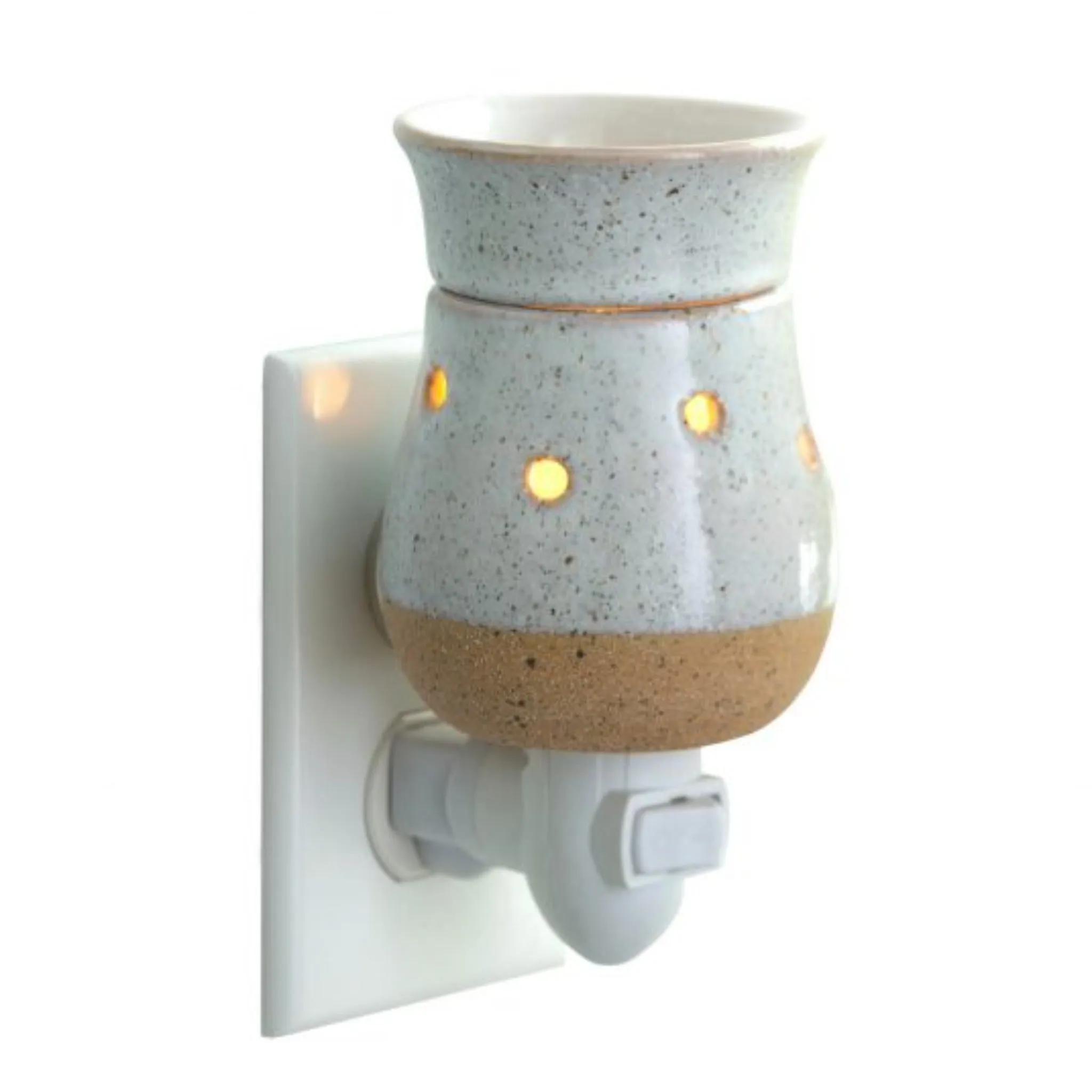 Rustic White Pluggable Warmer