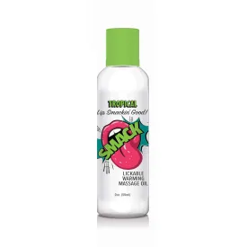 Smack Warming and Lickable Massage Oil - Tropical  2 Oz