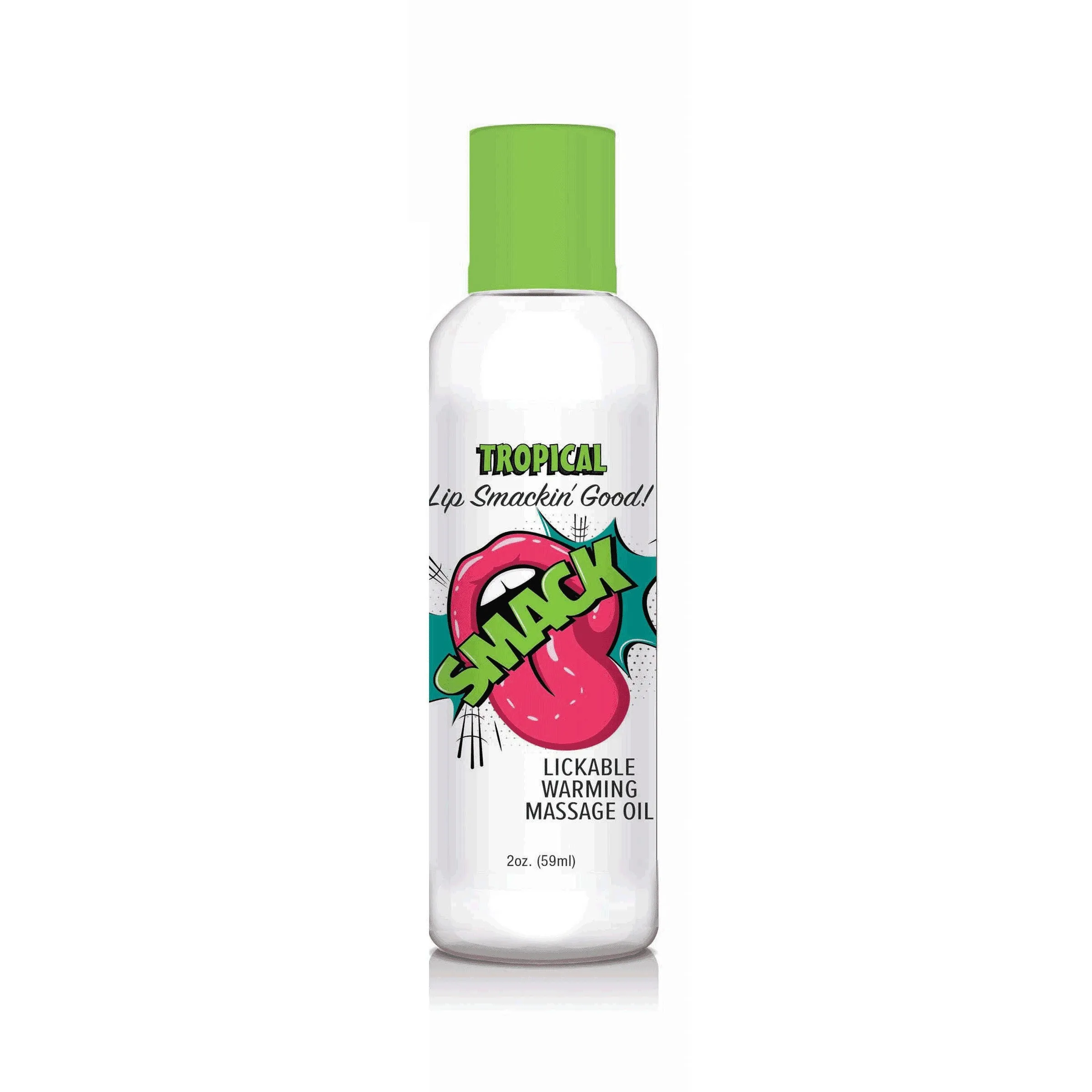 Smack Warming and Lickable Massage Oil - Tropical  2 Oz