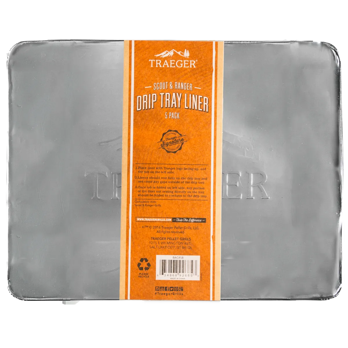 Traeger Drip Tray Liners 5 Pack - Ranger