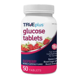 TRUEplus Glucose Tabs - Raspberry 50 ct.