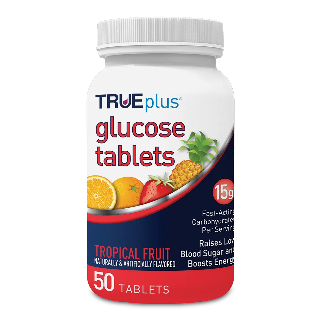 TRUEplus Glucose Tabs - Tropical Fruit 50 ct.