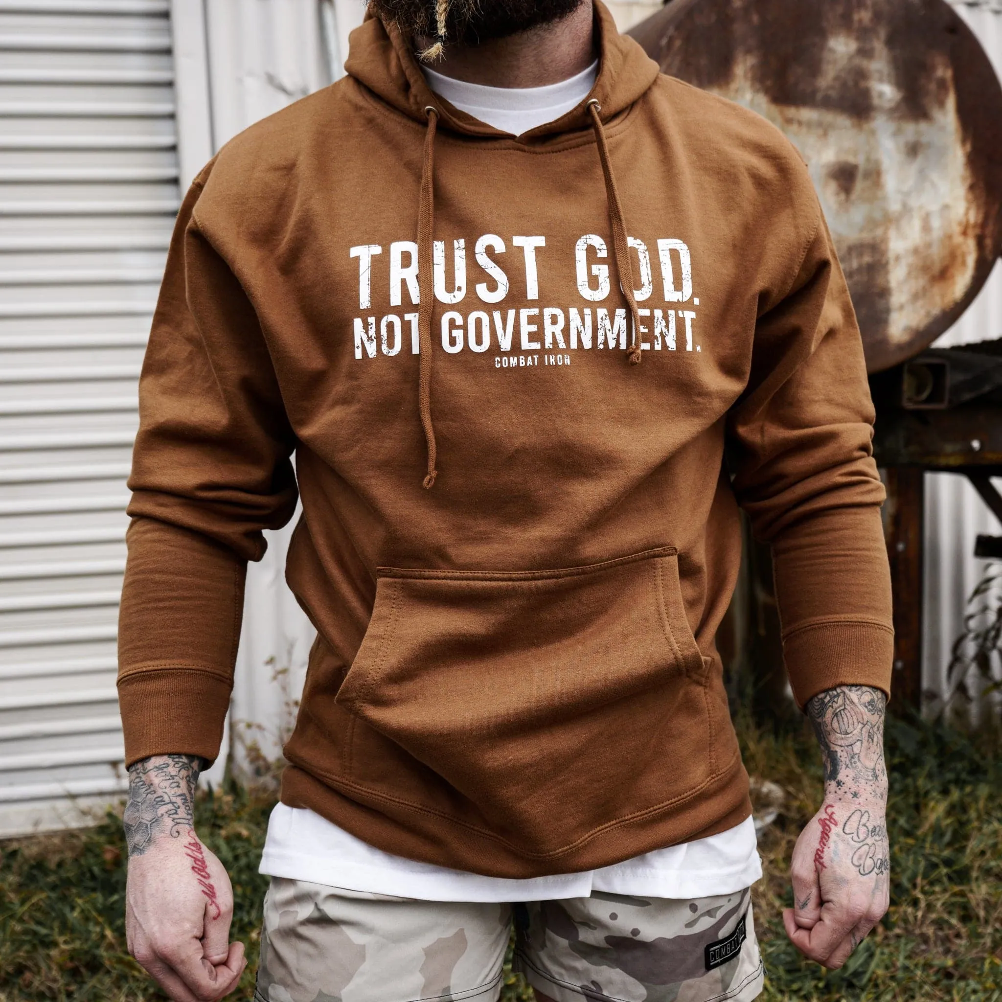 Trust God. Not Government. Men's Hoodie